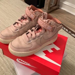 Blush high top Nike Air Force 1